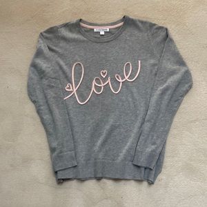CELEBRATE TOGETHER GRAY SWEATER. NWT!
